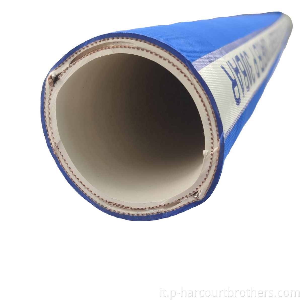 Tubo di gomma ad aria ad aria ad acqua layflat industriale tubo di aspirazione da 2 pollici consegna fabbrica